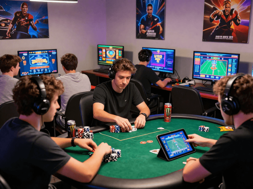 Engaging scene of players enjoying link alternatif raja328 in a vibrant online gaming environment with colorful games and excitement.