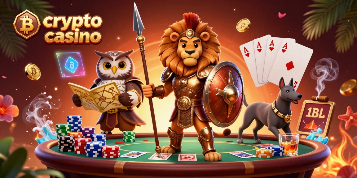 Jouez au casino crypto avec des pièces Bitcoin et Ethereum, ambiances de jeu colorées et dynamiques.