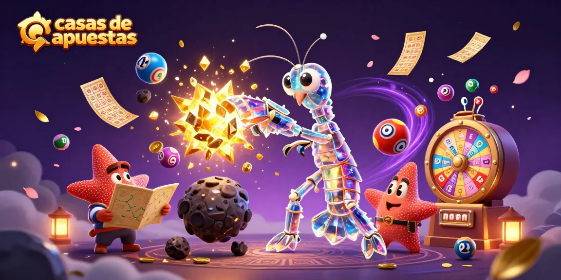 Gana en casas de apuestas con un diseño vibrante e ilustrativo que destaca actividades de juego.