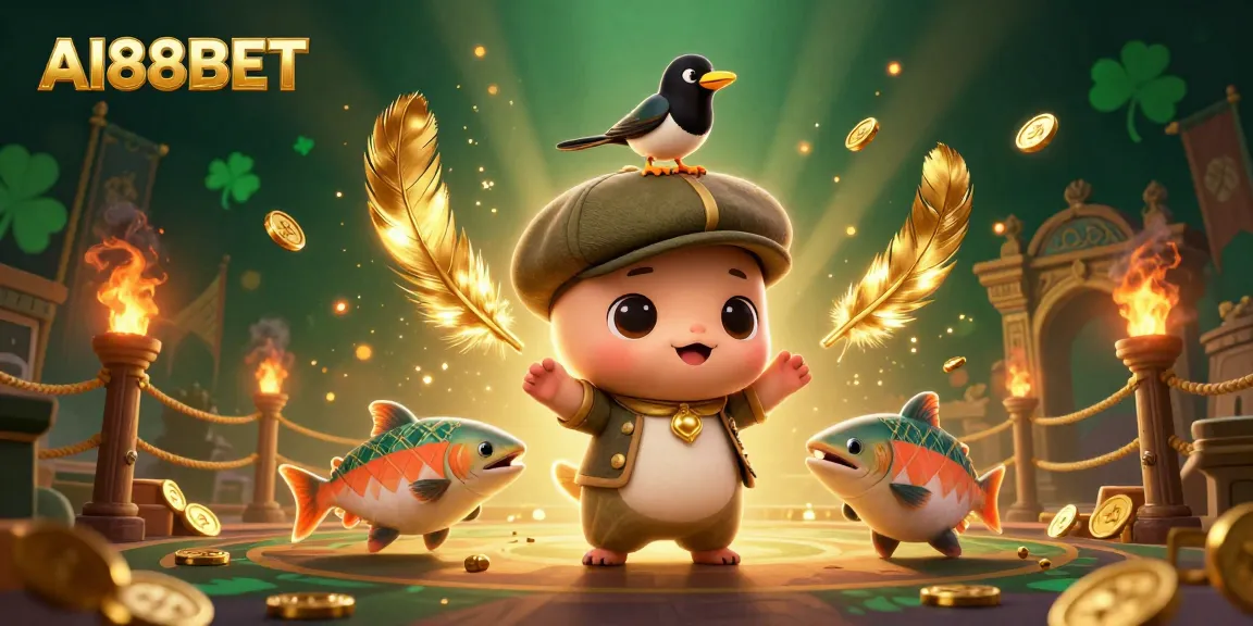 Engage with AI88BET's vibrant online casino experience featuring playful 3D characters and dynamic gaming elements.