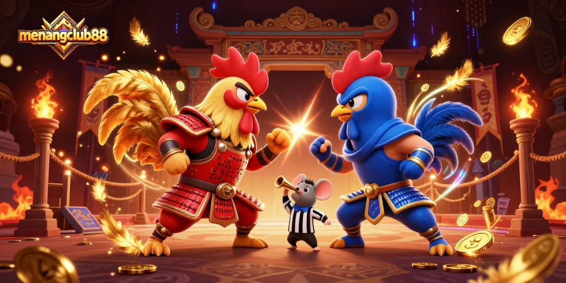 Experience the exhilarating showdown at menangclub88 with fighting roosters in an electrifying arena.
