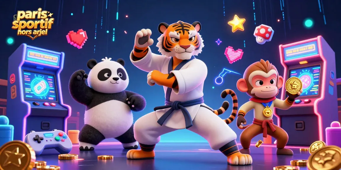 Pariez sur des sites de paris sportif hors arjel avec une illustration dynamique des personnages de jeu.