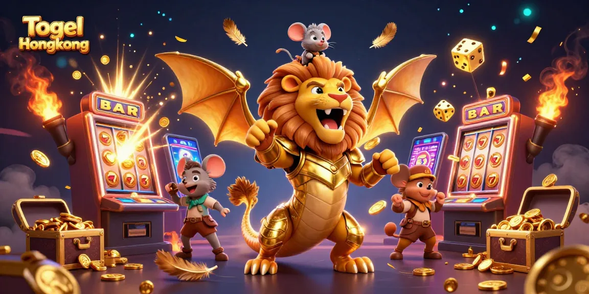 Experience thrilling Togel Hongkong action with 3D chimera and vibrant casino elements exploding with excitement.