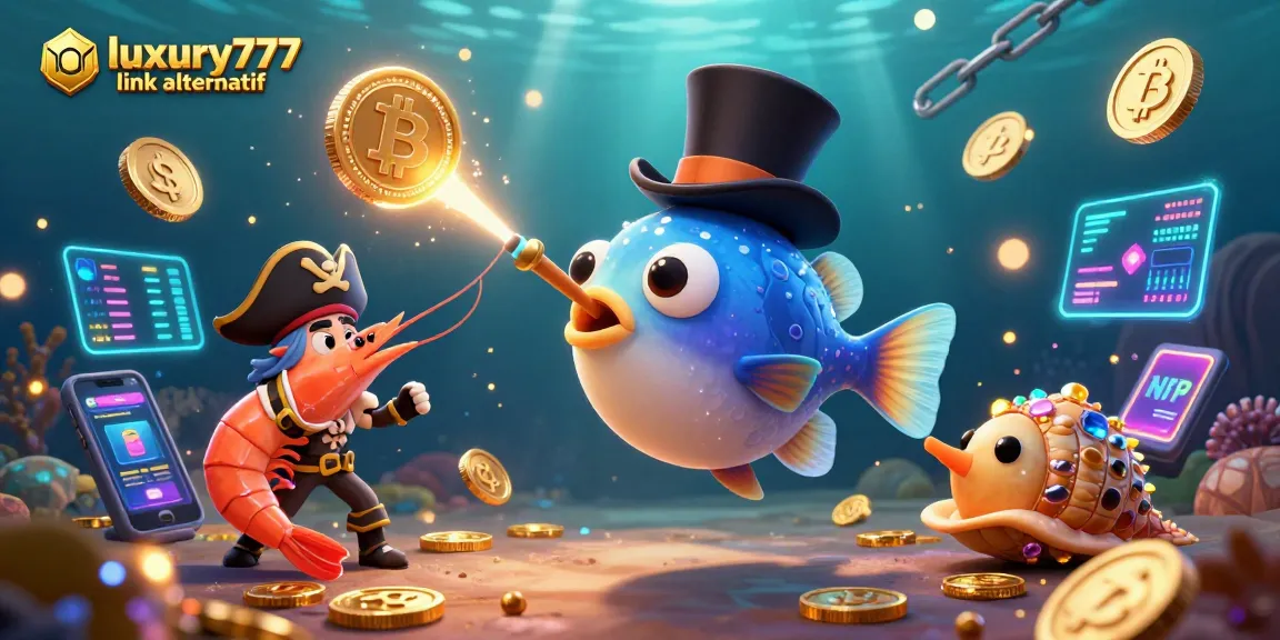 Catch big wins with luxury777 link alternatif in this vibrant casino-themed underwater scene