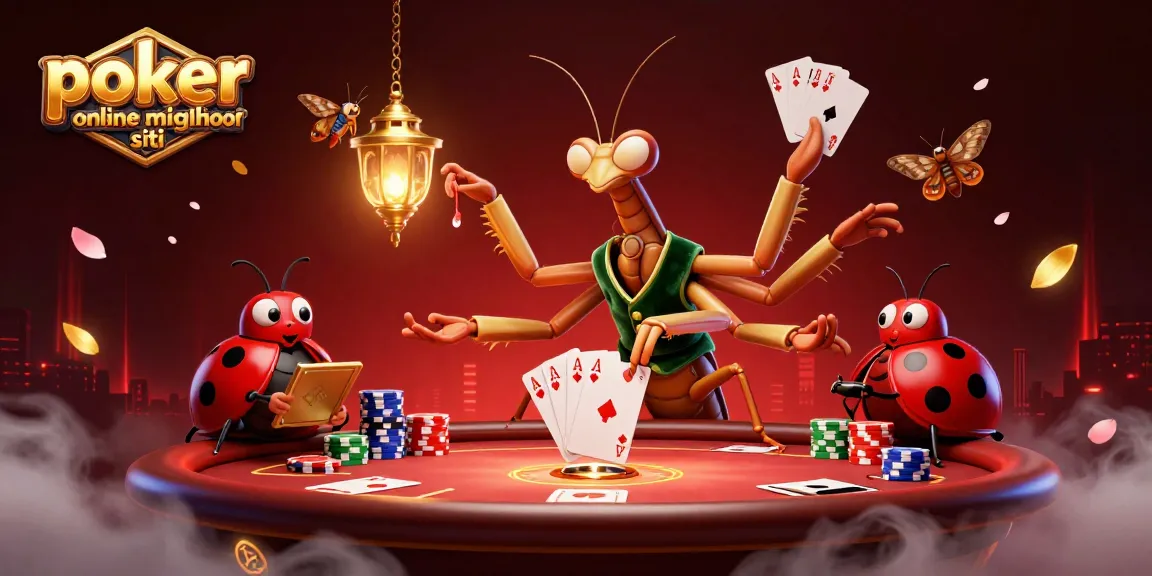 Poker online migliori siti: scena animata di un granchio che distribuisce carte al tavolo da poker con dettagli vivaci.
