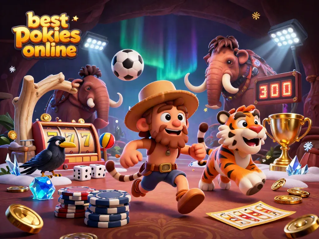 Engage with the best pokies online in this vibrant and dynamic prehistoric casino scene.