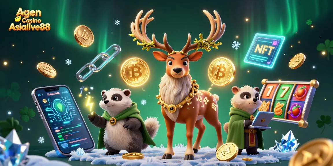 Agen Casino Asialive88 promotes winning with vibrant characters and casino elements in a dynamic scene.