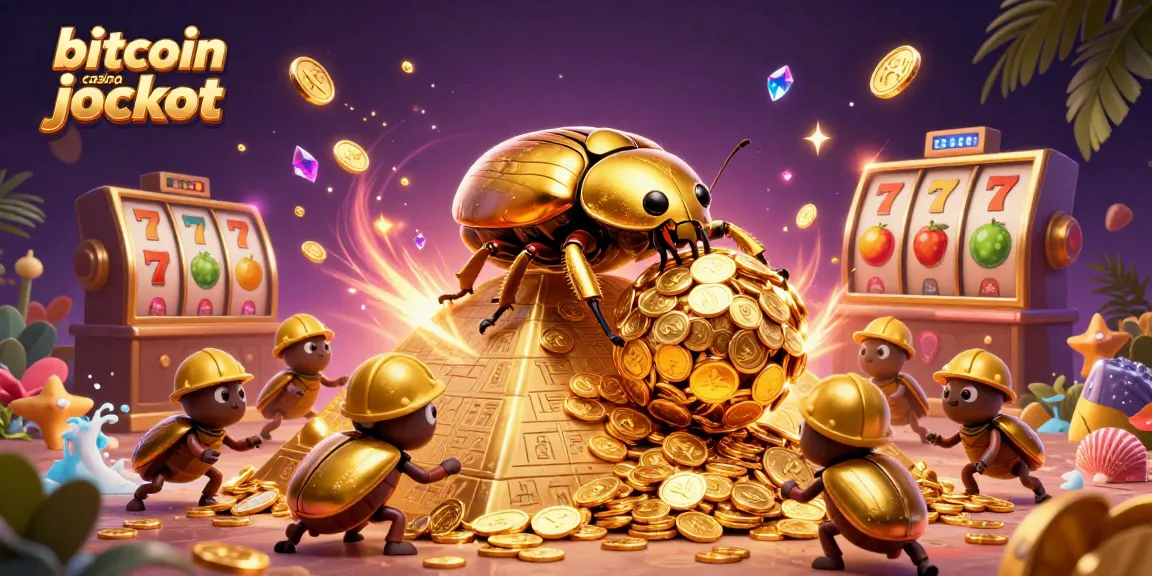 Experience thrilling gameplay with bitcoin casino jackpot in a vibrant 3D casino scene.