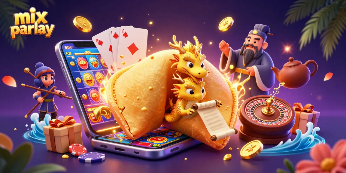 Engage in mix parlay betting strategies with energetic casino-themed digital illustration.