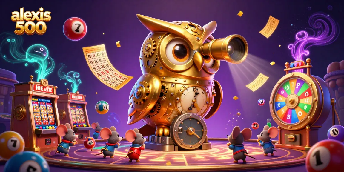 Engage with exciting gameplay at alexis 500, where vibrant lottery balls and golden prizes abound.