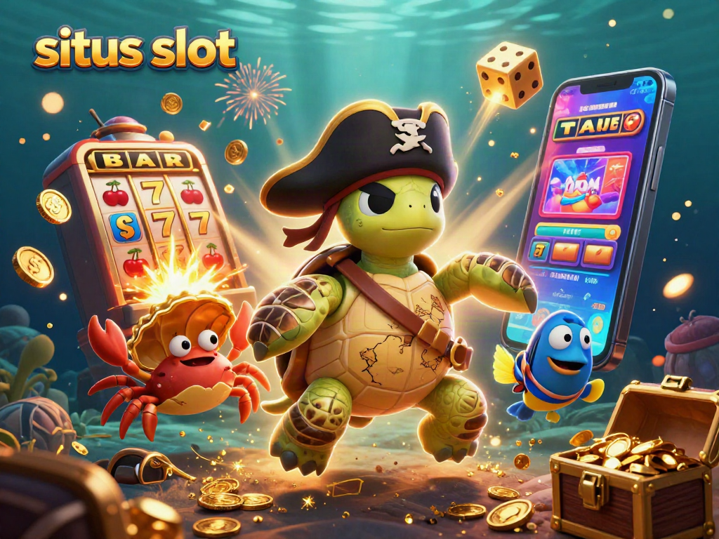 Engage in situs slot action with lively 3D characters and exciting casino game elements.
