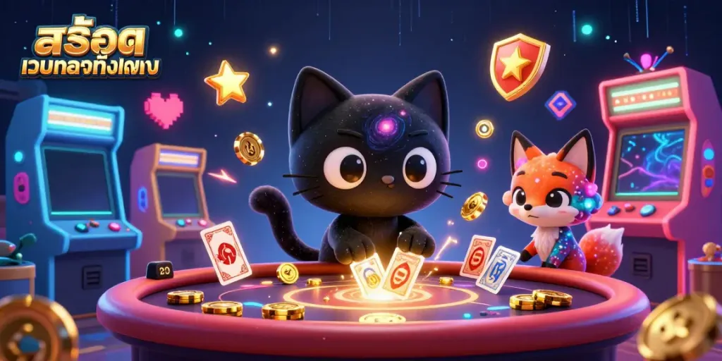 Engage with สล็อตเว็บตรงทั้งหมด to enjoy vibrant cosmic casino adventures with unique characters.