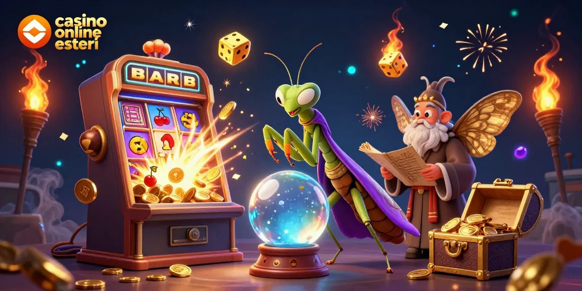 Esplora i jackpot nei casino online esteri con questa illustrazione vibrante e dettagliata.
