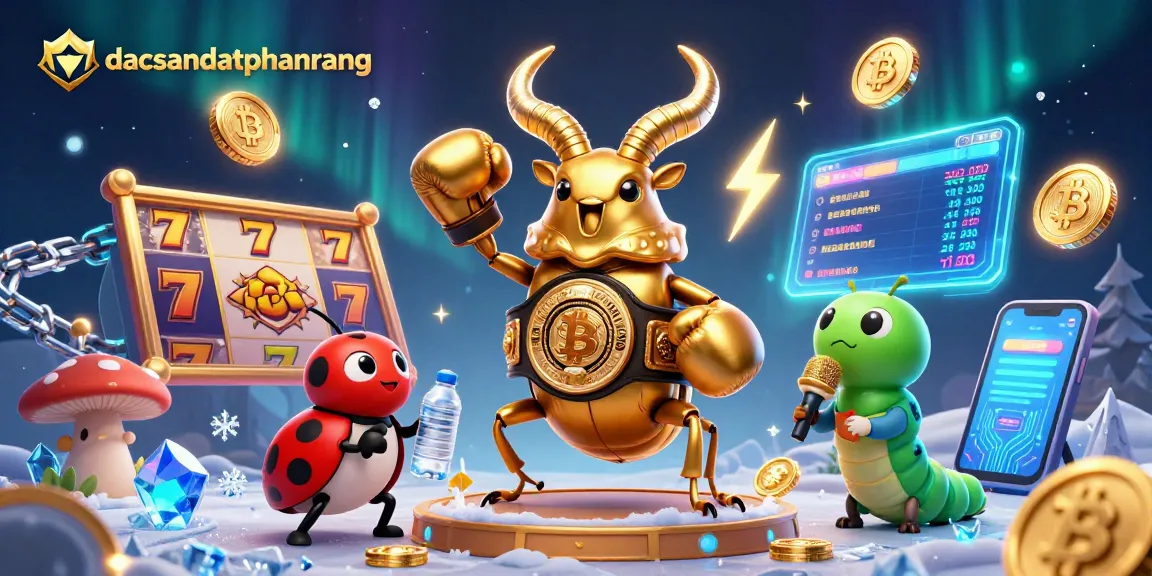 Engage in thrilling slots action with dacsandatphanrang as characters celebrate wins amidst vibrant casino elements.