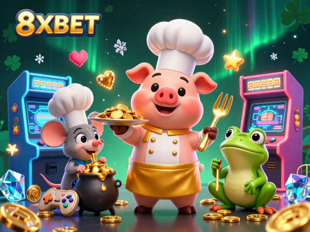 Experience exciting gaming with 8XBET - explore vibrant casino worlds filled with gold coins!