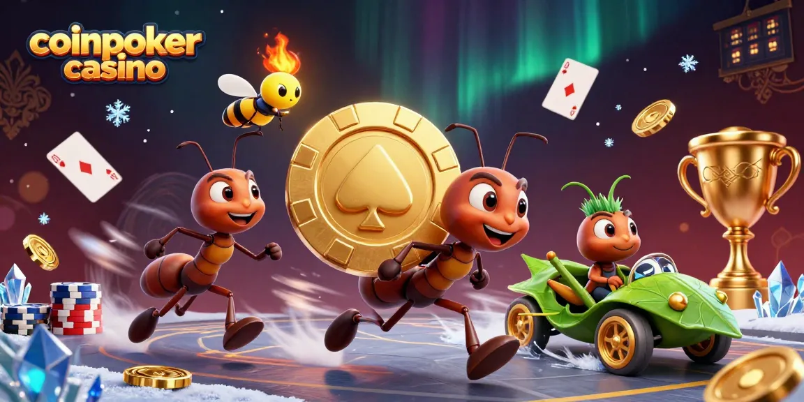 Découvrez les aventures de coinpoker casino avec des fourmis transportant une puce en or.
