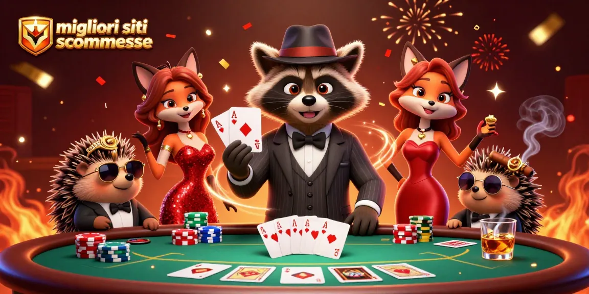 Scommetti nei migliori siti scommesse con esperti e personaggi divertenti in un'atmosfera viva.
