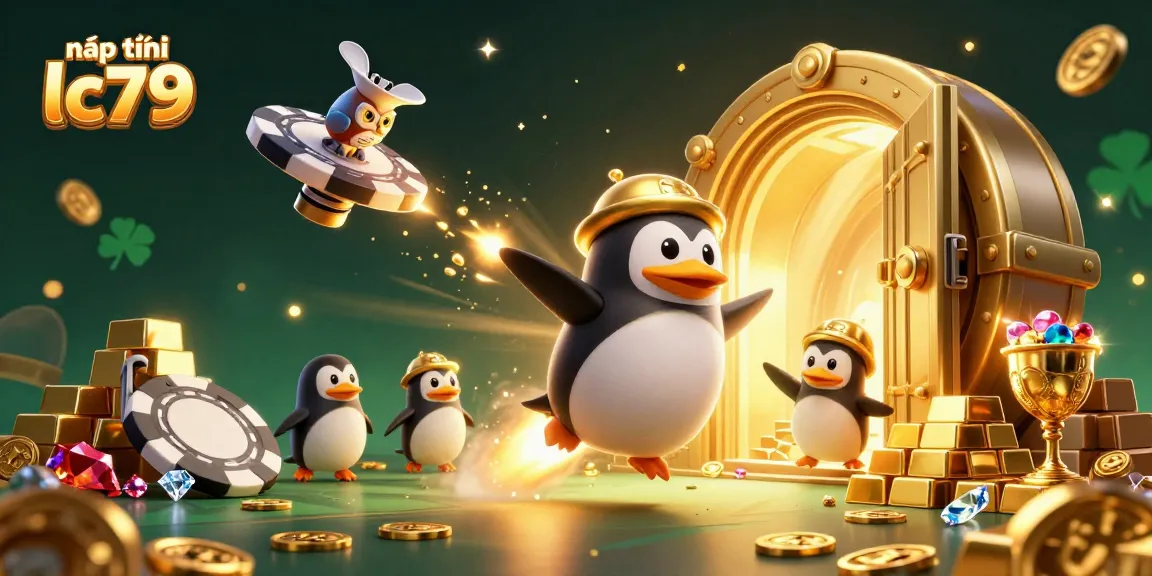 Nạp tiền lc79 với yếu tố hấp dẫn từ rocket penguin và casino không gian.