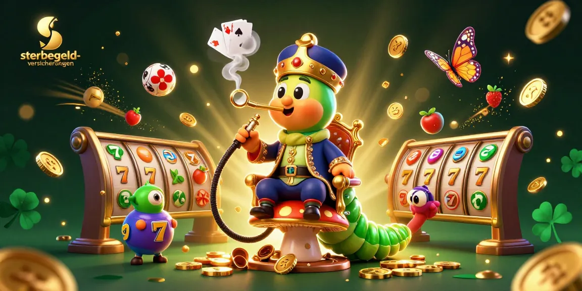 Experience thrilling winnings at sterbegeld-versicherungen with a vibrant lottery scene featuring games and jackpots.