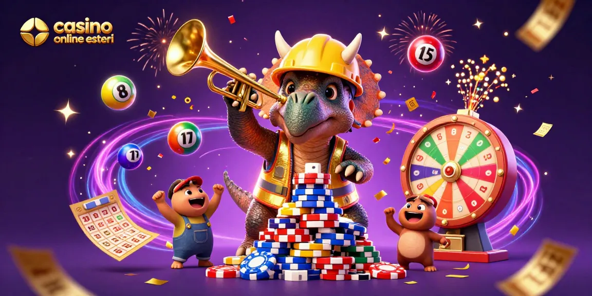 Giocare nei casinò online esteri: triceratopo e parasaurolophus celebrano tra schemi di gioco e premi scintillanti.