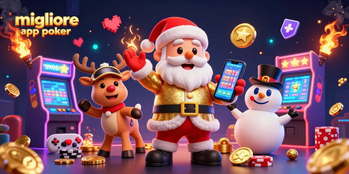 Gioca alla migliore app poker con un'atmosfera festiva e avvincente.
