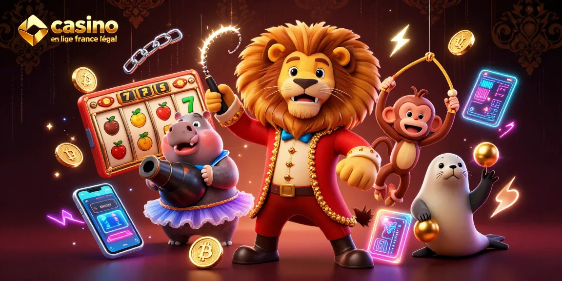 Participer au casino en ligne France légal avec des personnages animés et des éléments de jeux dynamiques.