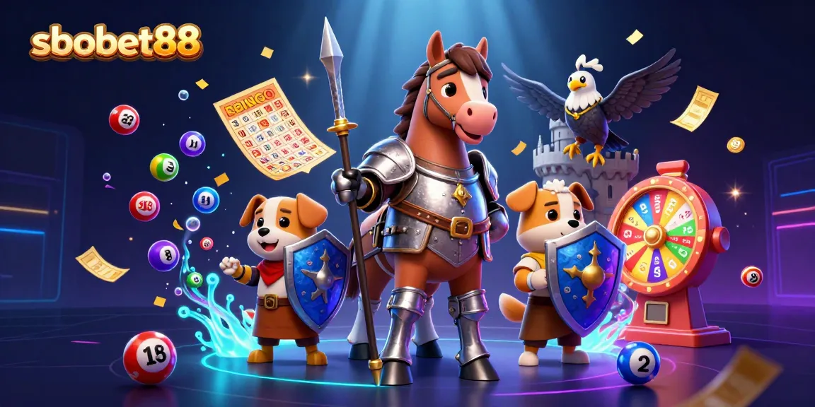 Experience sbobet88 with vibrant lottery elements and captivating characters in a dynamic gambling scene.