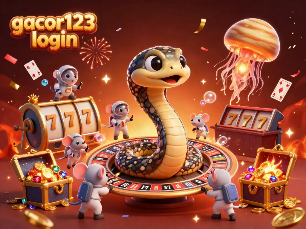 Engage with the gacor123 login scene of space-themed casino gaming excitement
