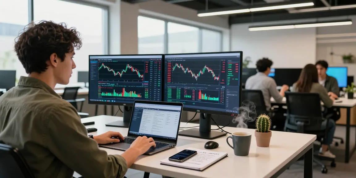 Professional trading session at XXKK Crypto Exchange showcasing crypto market analytics.