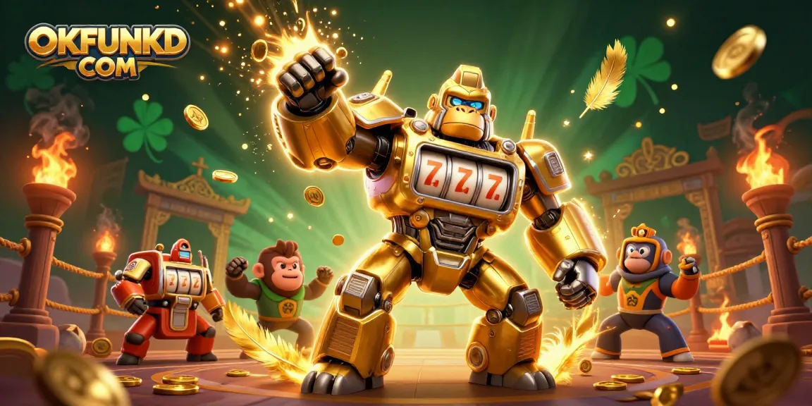 Experience winning moments at OKFUNKD COM with a thrilling casino adventure featuring 3D characters.