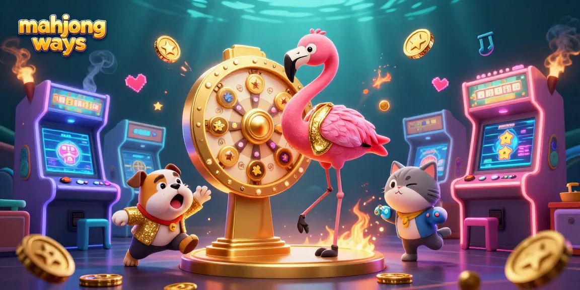 Experience the excitement of mahjong ways with vibrant characters and interactive gaming elements in a dynamic casino scene.